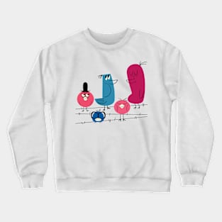 Retro Birds Crewneck Sweatshirt